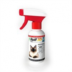 RolfСlub 3D Спрей от клещей и блох для кошек, 200мл